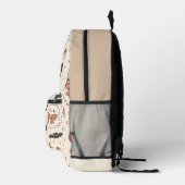 À Dos Imprimé Sac d'école effrayant avec nom personnalisé (Droite)