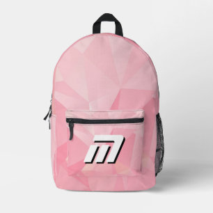 À Dos Imprimé Sac personnalisé minimaliste rose géométrique moti