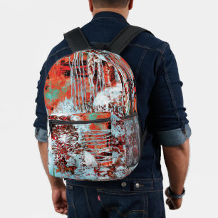 À Dos Imprimé Sac Print Cut Sew – Corrosion Pulse