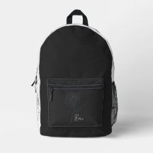 Sac Rosa Minimalist Line Art