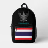 À Dos Imprimé Sac Thaïlande, drapeau thaïlandais, emblème /patri (Recto)