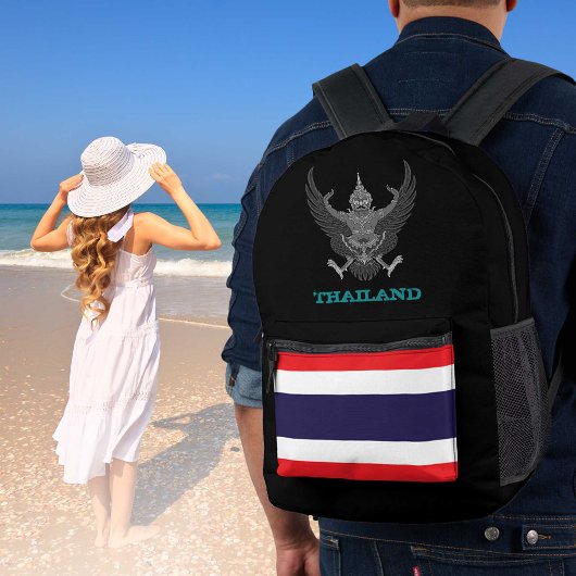 À Dos Imprimé Sac Thaïlande, drapeau thaïlandais, emblème /patri