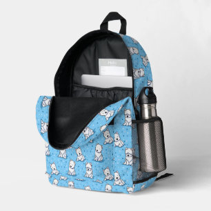À Dos Imprimé Westies On Blue KiniArt Printed Sac