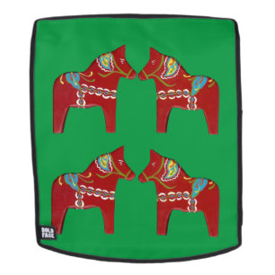 À Dos Sac de navette Red Dala Horses