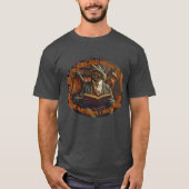 A dragon reading for learning and enjoyment. t-shirt (Voorkant)
