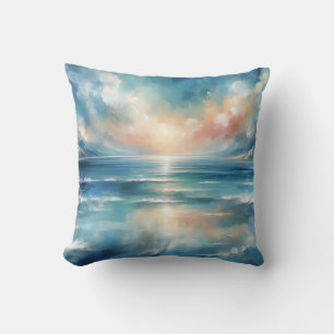 a dream of ocean with sunset colorful kussen