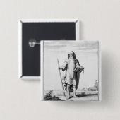 A Druid Vierkante Button 5,1 Cm (Voorkant /achterkant)