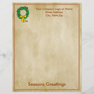 À En-tête Papier de lettre de Noël d'affaires - conception