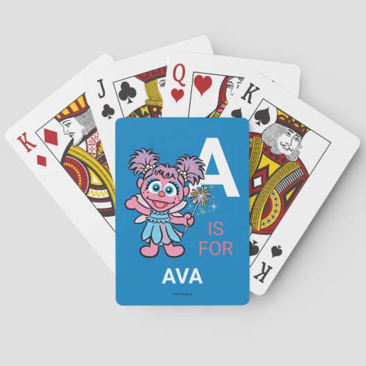 A est pour Abby Cadabby | Jeux de cartes (dos)