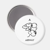 A est pour AIRWAY - aimant (Recto/Verso)