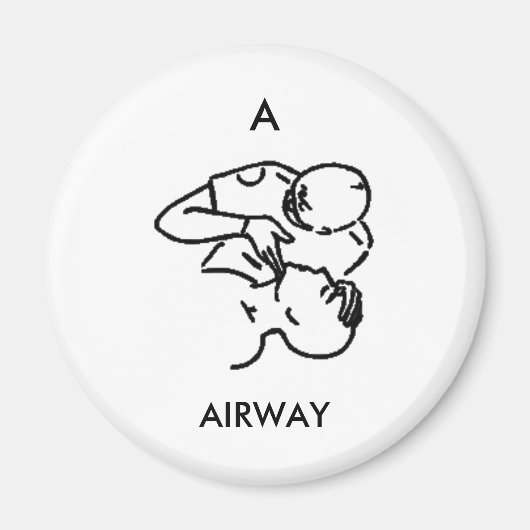 A est pour AIRWAY - aimant (Devant)