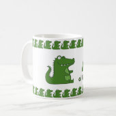A est pour Alligator – Conception de Tasse Alphabe (Devant gauche)
