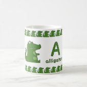 A est pour Alligator – Conception de Tasse Alphabe (Centre)