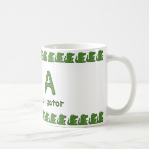 A est pour Alligator – Conception de Tasse Alphabe