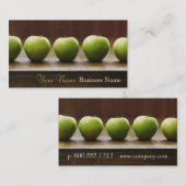 A est pour des cartes de visite d'Apple (Devant / Derrière)