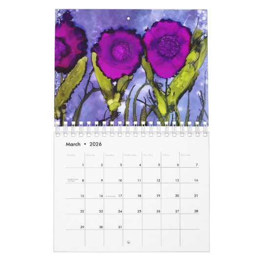 A est pour le mini calendrier 2018 azuré (Mar 2026)