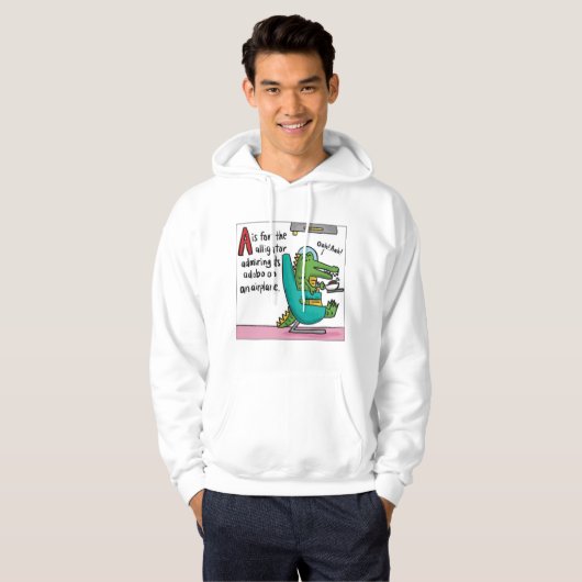 A est pour le Sweatshirt Sweat - shirt à capuche A (Devant entier)