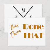 A été fait là-bas, la carte flash d'affirmation qu (Devant / Derrière)