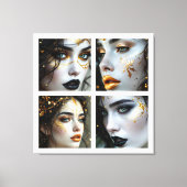 A Face In Time Canvas Afdruk (Voorkant)