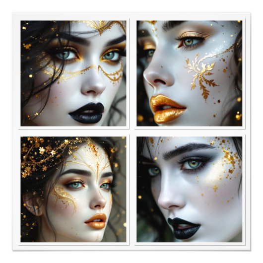 A Face In Time Foto Afdruk (Voorkant)