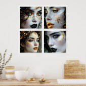 A Face In Time Poster (Keuken)