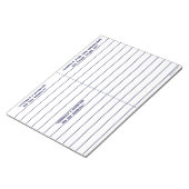"À Faire, À Être, À Manifester" Bloc-Notes (Bleu) (Incliné)