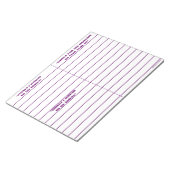 "À Faire, À Être, À Manifester" Bloc-Notes (Violet (Incliné)