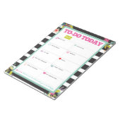 À faire aujourd'hui - Bloc-notes floral en bande n (Incliné)