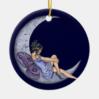 A Fairy Moon Keramisch Ornament