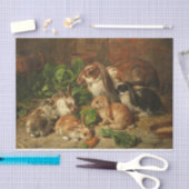 A Family of Rabbit by Alfred Richardson Barber Tissuepapier (Craft)