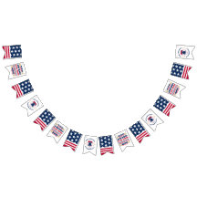 250e anniversaire Amérique Bannière de bunting pat