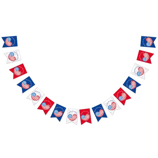 À Fanions 4 juillet Bannière de jonction personnalisée (Tout)