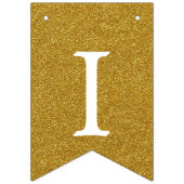 À Fanions 50 et Fabulous Gold Foil bannière d'anniversaire (Troisième drapeau)