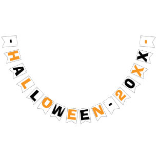 À Fanions Amusement ! 🎃 Bannière de guirlande Halloween pe