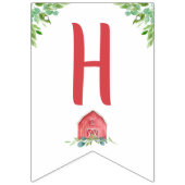 À Fanions Animaux de ferme Barnyard Boy Bannière d'anniversa (Deuxième drapeau)