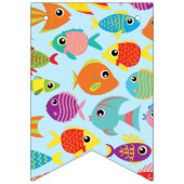 À Fanions Aquarium Poisson Joyeux Anniversaire Bannière Bunt (Premier drapeau)