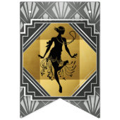 À Fanions Art déco Gatsby d'aileron bannière d'étamine de 6 (Deuxième drapeau)