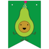 À Fanions Avocado mignonne joyeux bannière de Bunting Annive (Premier drapeau)