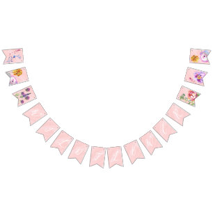 À Fanions Bannière Baby shower fleur sauvage
