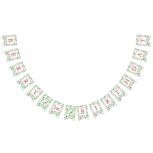 À Fanions Bannière Berry 1er anniversaire (Tout)