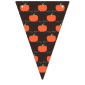 À Fanions Bannière citrouille Patch Party (Brown et orange) (Troisième drapeau)