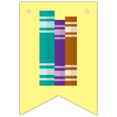 À Fanions Bannière d'angle de lecture violet et jaune (Premier drapeau)