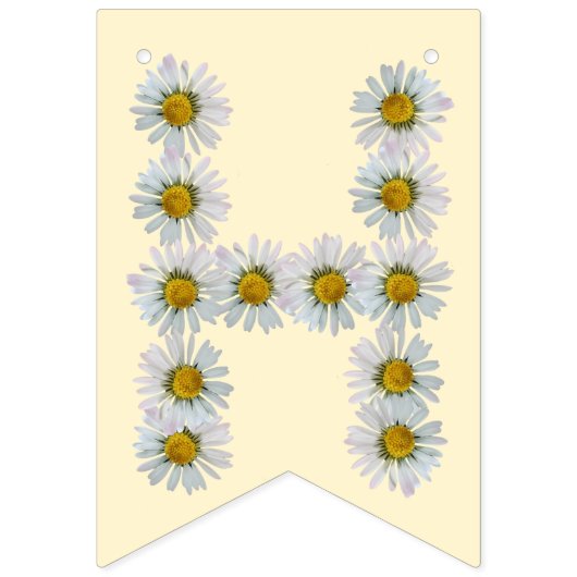 À Fanions Bannière d'anniversaire Daisy (Douzième drapeau)