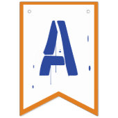 À Fanions Bannière d'anniversaire Dart | Bannière du parti D (Troisième drapeau)