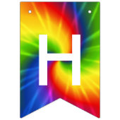 À Fanions Bannière d'anniversaire de colorant de cravate (Deuxième drapeau)