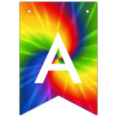 À Fanions Bannière d'anniversaire de colorant de cravate (Troisième drapeau)