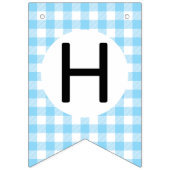 À Fanions Bannière d'anniversaire de deux oies bleues (Deuxième drapeau)