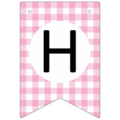 À Fanions Bannière d'anniversaire de deux sottes oies rose (Deuxième drapeau)