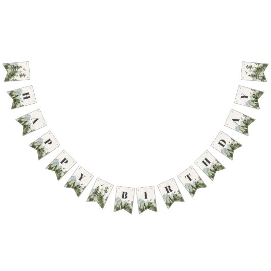 À Fanions bannière d'anniversaire de la forêt du parc nation (Tout)