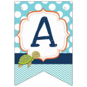 À Fanions Bannière d'anniversaire de l'océan Sea Creats (Troisième drapeau)